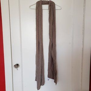 GAP Beige Jersey Knit Scarf Extra Long Oversized Rectangle Shawl Wrap Minimalist